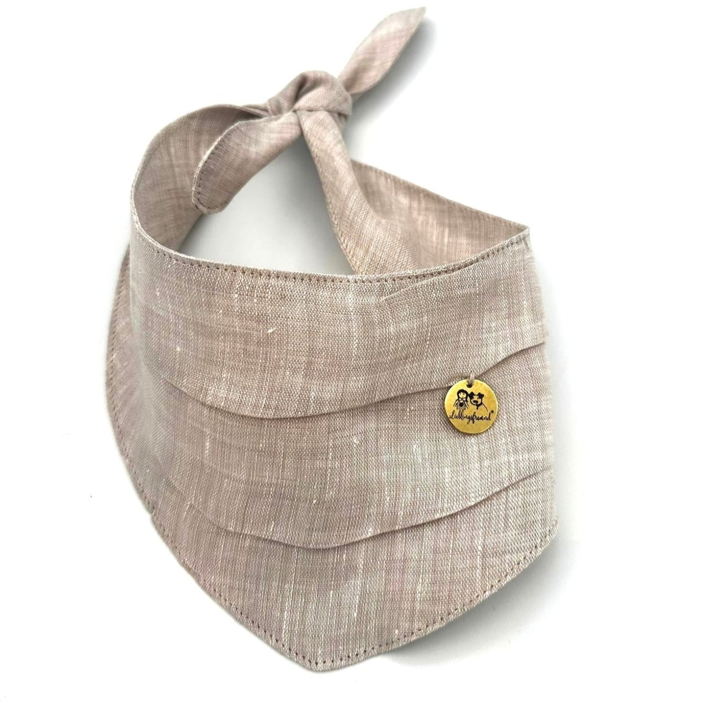 Halstuch aus Leinen Beige
